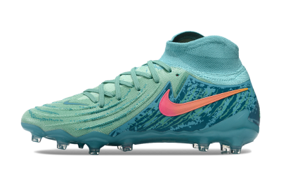 Men's Nike Phantom Luna Elite AG Artificial Grass High-Tops Football Boots - Jade/Pink/Orange