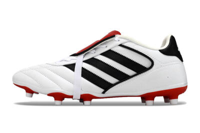 Men's Adidas Copa Gloro 2 FG Firm Ground Low-Tops Football Boots - White/Black/Red