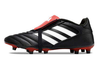 Men's Adidas Copa Gloro 2 FG Firm Ground Low-Tops Football Boots - Black/White/Red