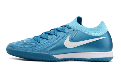 Men's Nike Phantom GX 2 Elite IC Indoor & Futsal Low-Tops Football Shoes - Blue Fury/White