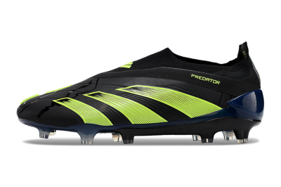 Men's Adidas Predator Accuracy+ FG Firm Ground Low-Tops Football Boots - Black/Yellow/Blue