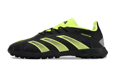 Unisex Adidas Predator 24 Elite TF Artificial Turf Low-Tops Football Shoes - Black/Yellow/Grey