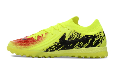 Men's Nike Phantom GX 2 Elite TF Artificial Turf Low-Tops Football Shoes - Yellow/Red/Black
