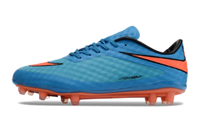 Men's Nike Hypervenom Phantom FG Firm Ground Low-Tops Football Boots - Blue/Orange