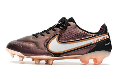 Men's Nike Tiempo Legend 9 Elite FG Firm Ground Low-Tops Football Boots - Gold/White/Black