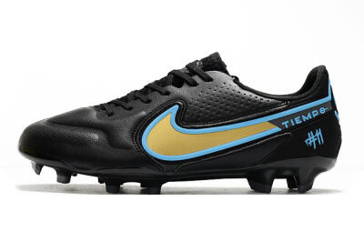Men's Nike Tiempo Legend 9 Elite FG Firm Ground Low-Tops Football Boots - White/Jade/Beige