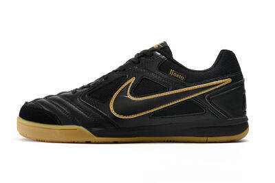 Men's Supreme x Nike SB Gato IC Indoor & Futsal Low-Tops Football Shoes - Black/Brown