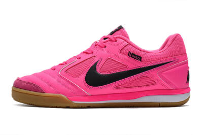 Men's Supreme x Nike SB Gato IC Indoor & Futsal Low-Tops Football Shoes - Pink/Black/White