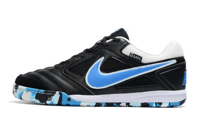 Men's Supreme x Nike SB Gato IC Indoor & Futsal Low-Tops Football Shoes - Black/Blue/White