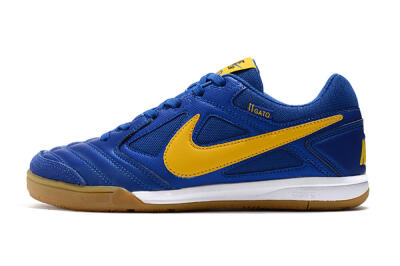 Men's Supreme x Nike SB Gato IC Indoor & Futsal Low-Tops Football Shoes - Blue/Yellow/White