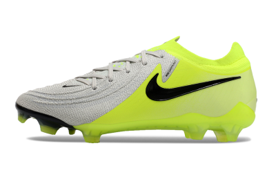 Men's Nike Phantom GX Elite FG Firm Ground Low-Tops Football Boots - Grey/Yellow/Black