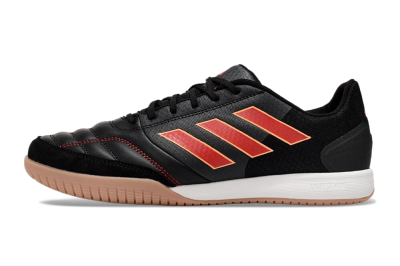 Men's Adidas Top Sala Competition IC Indoor & Futsal Low-Tops Football Shoes - Black/Red/White