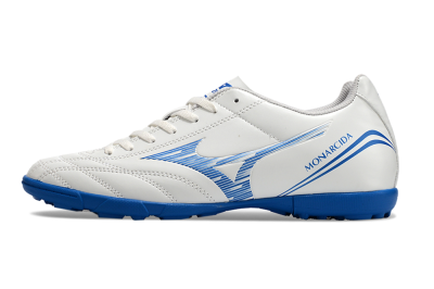 Men's Mizuno Monarcida Neo TF Artificial Turf Low-Tops Football Shoes - White/Blue