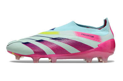 Men's Adidas Predator Accuracy+ FG Firm Ground Low-Tops Football Boots - Blue/Purple/Pink