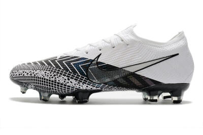 Men's Nike Mercurial Vapor 13 Elite FG Firm Ground Low-Tops Football Boots - Black/White/Blue