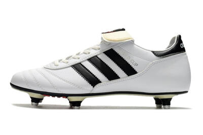 Men's Adidas Copa World Cup SG Soft Ground Low-Tops Football Boots - White/Black/Red