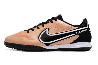 Men's Nike React Tiempo Legend 9 Pro IC Indoor & Futsal Low-Tops Football Shoes - Gold/Black/White