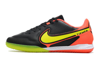 Men's Nike React Tiempo Legend 9 Pro IC Indoor & Futsal Low-Tops Football Shoes - Black/Yellow/Red
