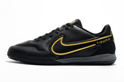 Men's Nike React Tiempo Legend 9 Pro IC Indoor & Futsal Low-Tops Football Shoes - Black/Gold/White