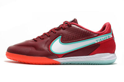 Men's Nike React Tiempo Legend 9 Pro IC Indoor & Futsal Low-Tops Football Shoes - Red/Jade/White
