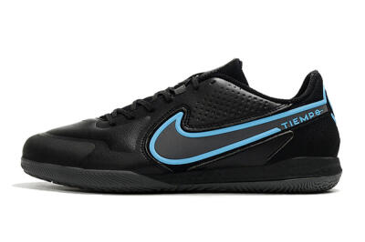 Men's Nike React Tiempo Legend 9 Pro IC Indoor & Futsal Low-Tops Football Shoes - Black/Blue