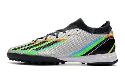 Men's Adidas X Speedportal.3 TF Artificial Turf Low-Tops Football Shoes - Silver/Yellow/Black