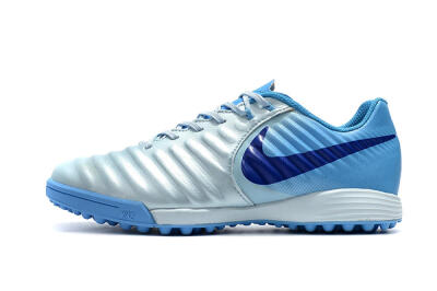 Men's Nike Tiempox Ligera IV TF Artificial Turf Low-Tops Football Shoes - Jade/Blue