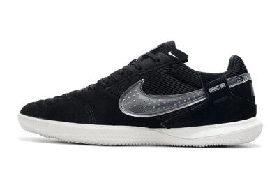 Men's Nike Street Gato IC Indoor & Futsal Low-Tops Football Shoes - Black/White