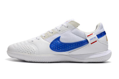 Men's Nike Street Gato IC Indoor & Futsal Low-Tops Football Shoes - White/Red/Blue