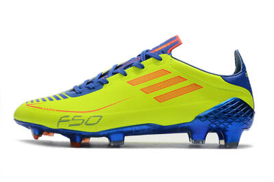 Men's Adidas F50 Adizero Ghosted FG Firm Ground Low-Tops Football Boots - Yellow/Red/Blue