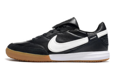Men's Nike The Premier 3 IC Indoor & Futsal Low-Tops Football Shoes - Black/White/Brown