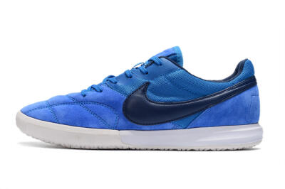 Men's Nike Premier 2 Sala IC Indoor & Futsal Low-Tops Football Shoes - Blue/White