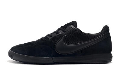 Men's Nike Premier 2 Sala IC Indoor & Futsal Low-Tops Football Shoes - Black/Black