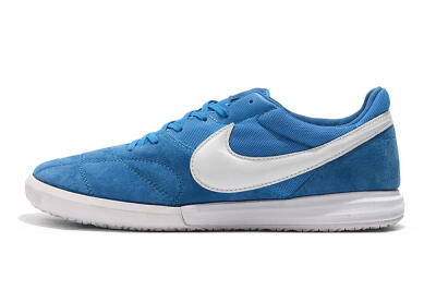 Men's Nike Premier 2 Sala IC Indoor & Futsal Low-Tops Football Shoes - Blue/White