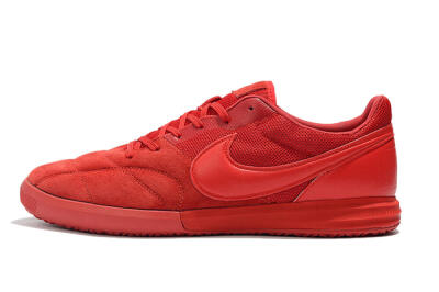 Men's Nike Premier 2 Sala IC Indoor & Futsal Low-Tops Football Shoes - Red/Red