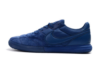 Men's Nike Premier 2 Sala IC Indoor & Futsal Low-Tops Football Shoes - Blue/Blue