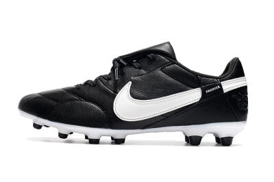 Men's Nike The Premier 3 FG Firm Ground Low-Tops Football Boots - Black/White