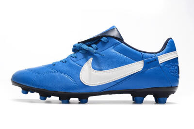 Men's Nike The Premier 3 FG Firm Ground Low-Tops Football Boots - Blue/White/Black
