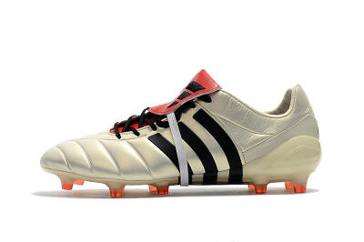 Men's Adidas Predator Mania Champagne FG Firm Ground Low-Tops Football Boots - Gold/Black/Red
