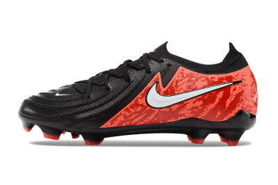 Men's Nike Phantom Luna Elite FG Firm Ground Low-Tops Football Boots - Black/Red/White