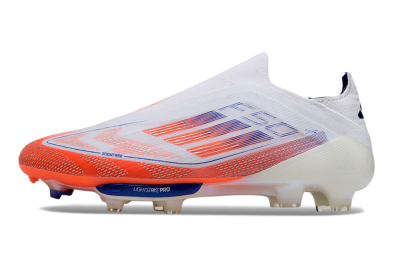 Unisex Adidas F50+ Lightstrike Pro Laceless FG Firm Ground Low-Tops Football Boots - Red/White/Blue