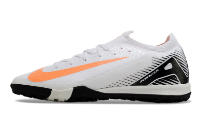 Men's Nike Air Zoom Mercurial Vapor 16 Elite TF Artificial Turf Low-Tops Football Shoes - White/Black/Orange