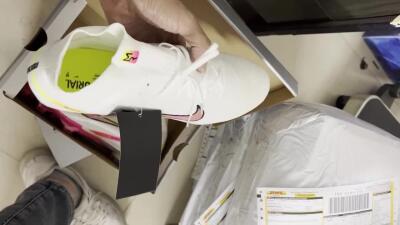 Men's Nike Air Zoom Mercurial Superfly 9 Elite SG Soft Ground High-Tops Football Boots - White/Pink/Black