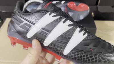 Men's Adidas Predator 94 FG Limited Edition FG Firm Ground Low-Tops Football Boots - Black/Red/White