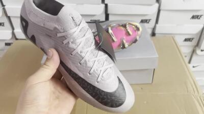 Unisex Nike Air Zoom Mercurial Vapor 15 Elite FG Firm Ground Low-Tops Football Boots - Grey/Black/Gold