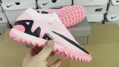 Men's Nike Air Zoom Mercurial Vapor 15 Elite TF Artificial Turf Low-Tops Football Shoes - Pink/Black