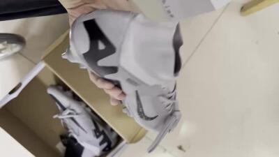 Men's Nike Air Zoom Mercurial Superfly 9 Elite SG Soft Ground High-Tops Football Boots - Grey/Black/Gold