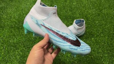 Unisex Nike Phantom GX Elite FG Firm Ground High-Tops Football Boots - Jade/Black/Gold