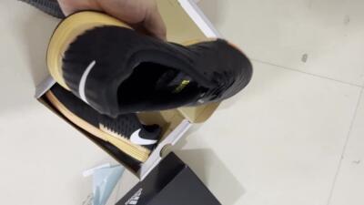 Unisex Nike Lunar Gato 2 IC Indoor & Futsal Low-Tops Football Shoes - Black/White/Yellow