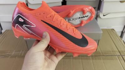 Men's Nike Air Zoom Mercurial Vapor 16 Elite FG Firm Ground Low-Tops Football Boots - Red/White/Black